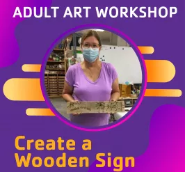 Art Workshop Wooden Sign