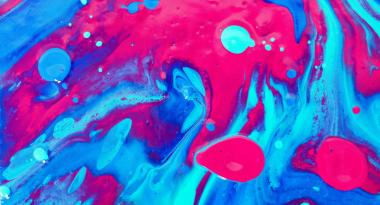 art made with pouring acrylic paint