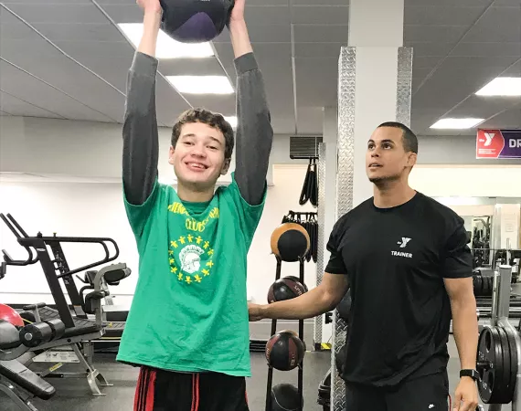 Special Needs Youth Training with a Y trainer