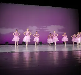 Youth girls in tutu's in NSSOD's recital