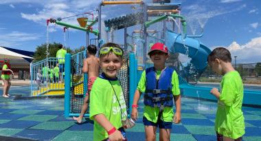 Summer Camp Kid at a water park field trip