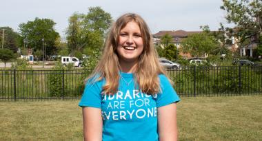 Summer camp leader Taylor Daker