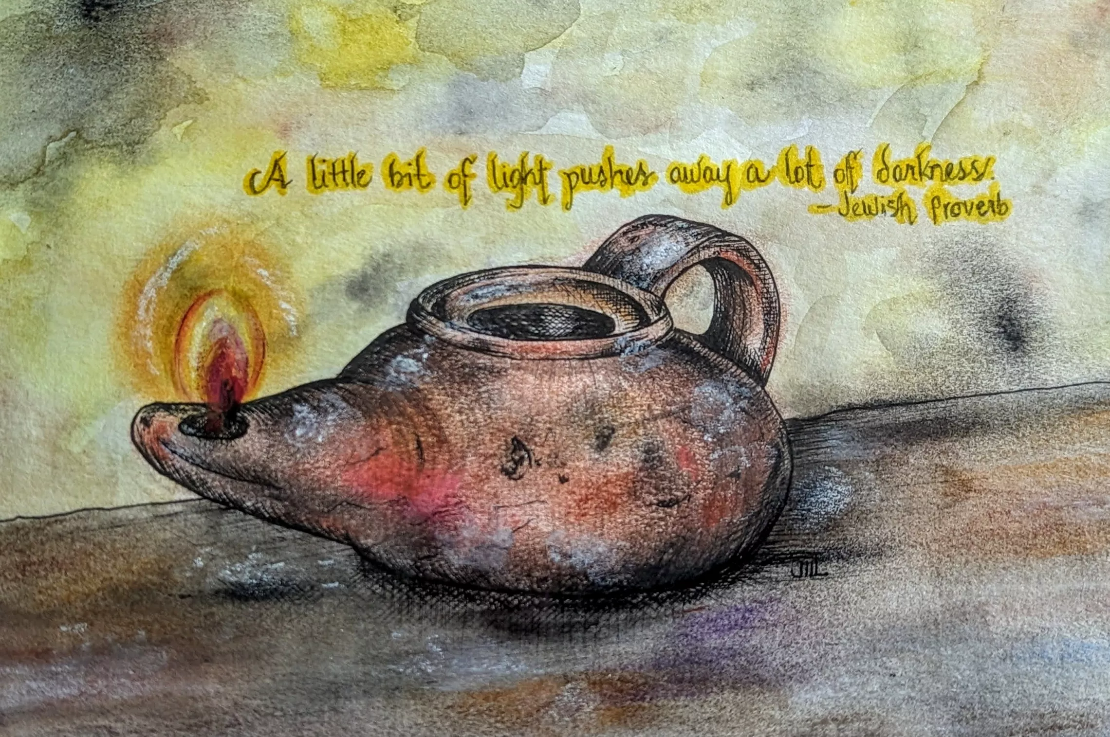A Little Bit of Light by Jill Clark July artist