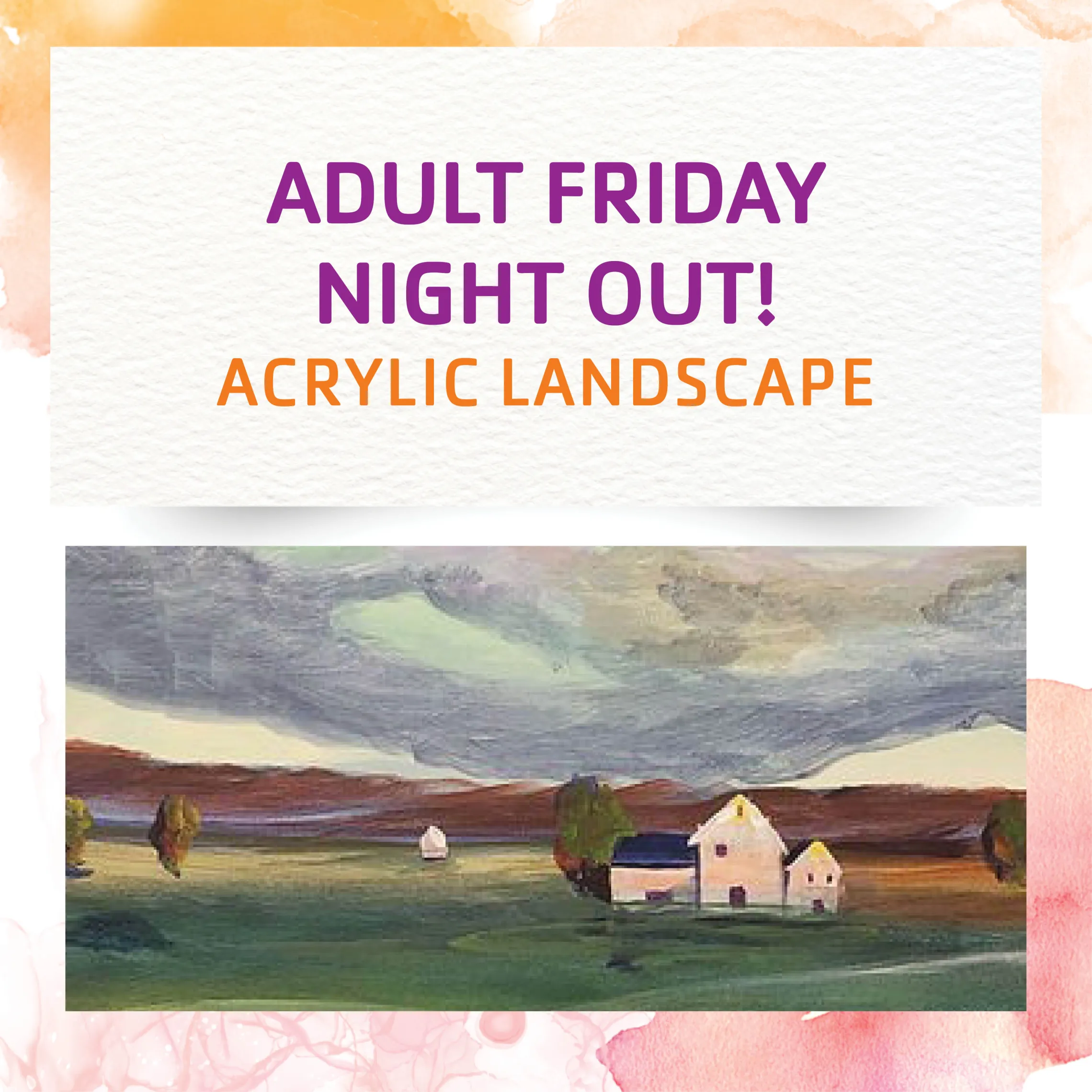 Acrylic landscape