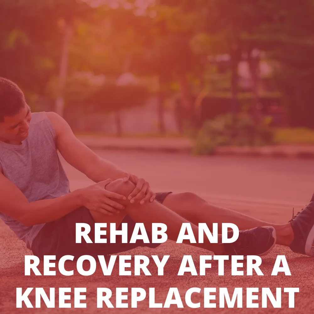 person holding their knee after working out