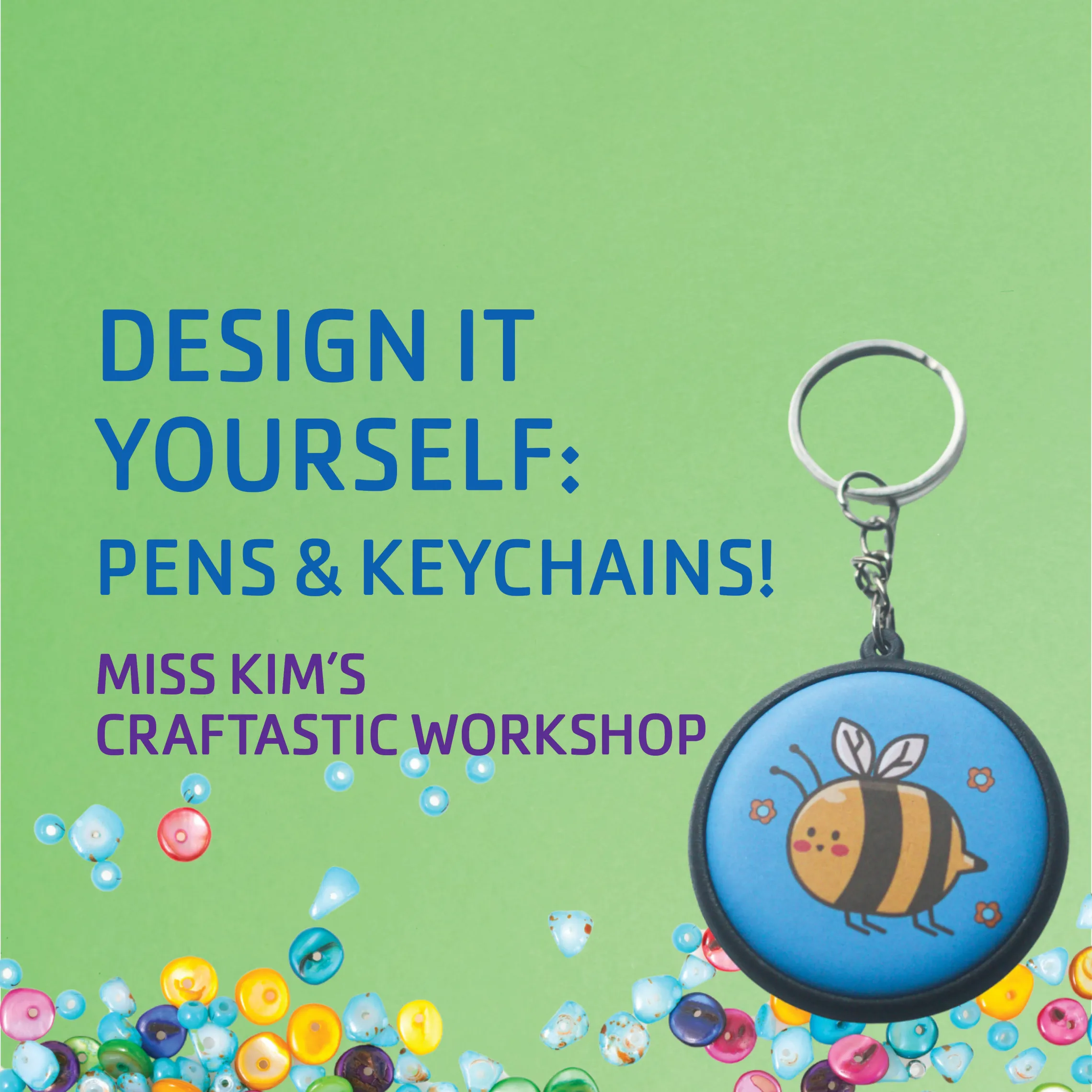 pens and keychains