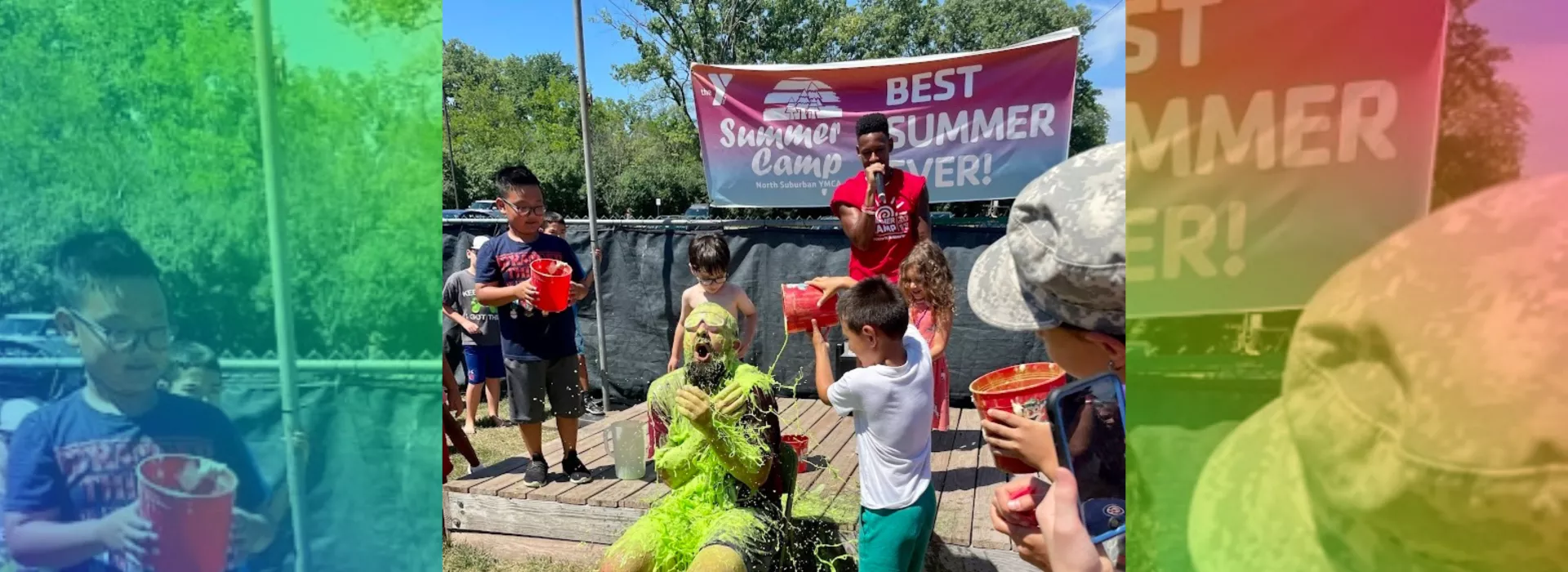 Picture of Ricky Gonzalez getting slimed